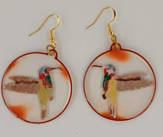 Boucles d'oreilles_Colibri