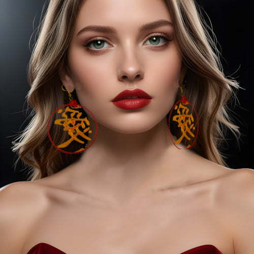 Boucles d'oreilles_Amour (japonais)