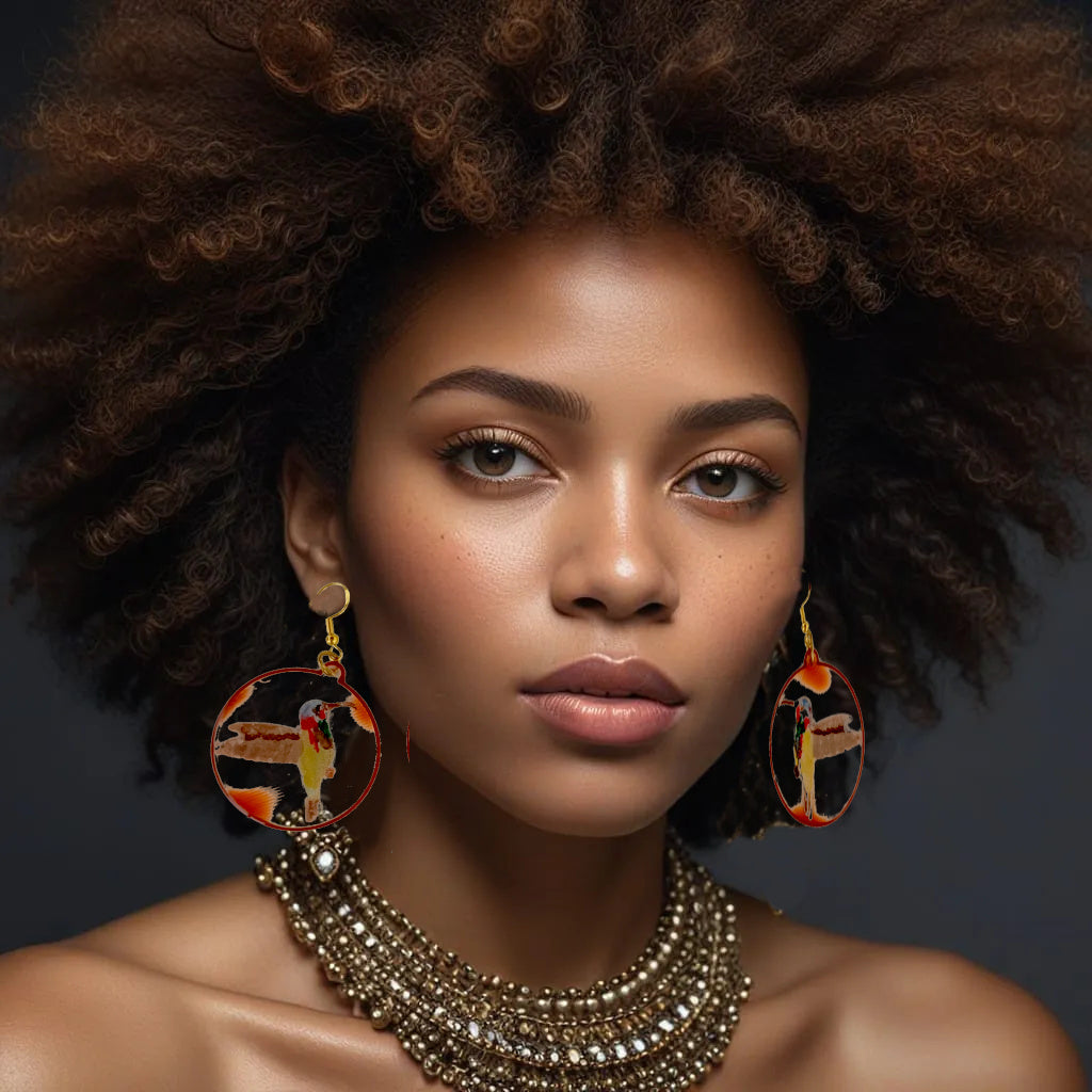 Boucles d'oreilles_Colibri