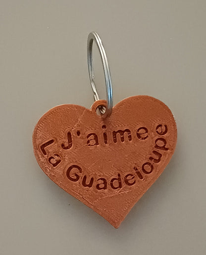 Porte-clé "Coeur doré"