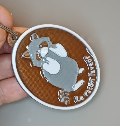 Porte-clés "Raton Laveur"
